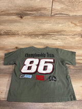 Cotton On Kids Racing Shirt Olive sz 4T