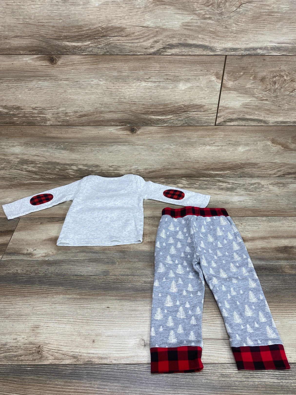 Mudpie 2pc Up To Snow Good Pajama Set Grey sz 0-6m - Me n Mommy To Be