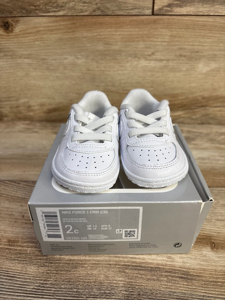Nike Force 1 Crib White sz 2c - Me n Mommy To Be