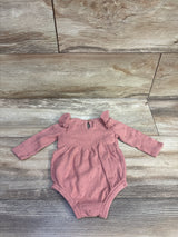 Carter's Long Sleeve Dot Bubble Romper Pink sz Newborn
