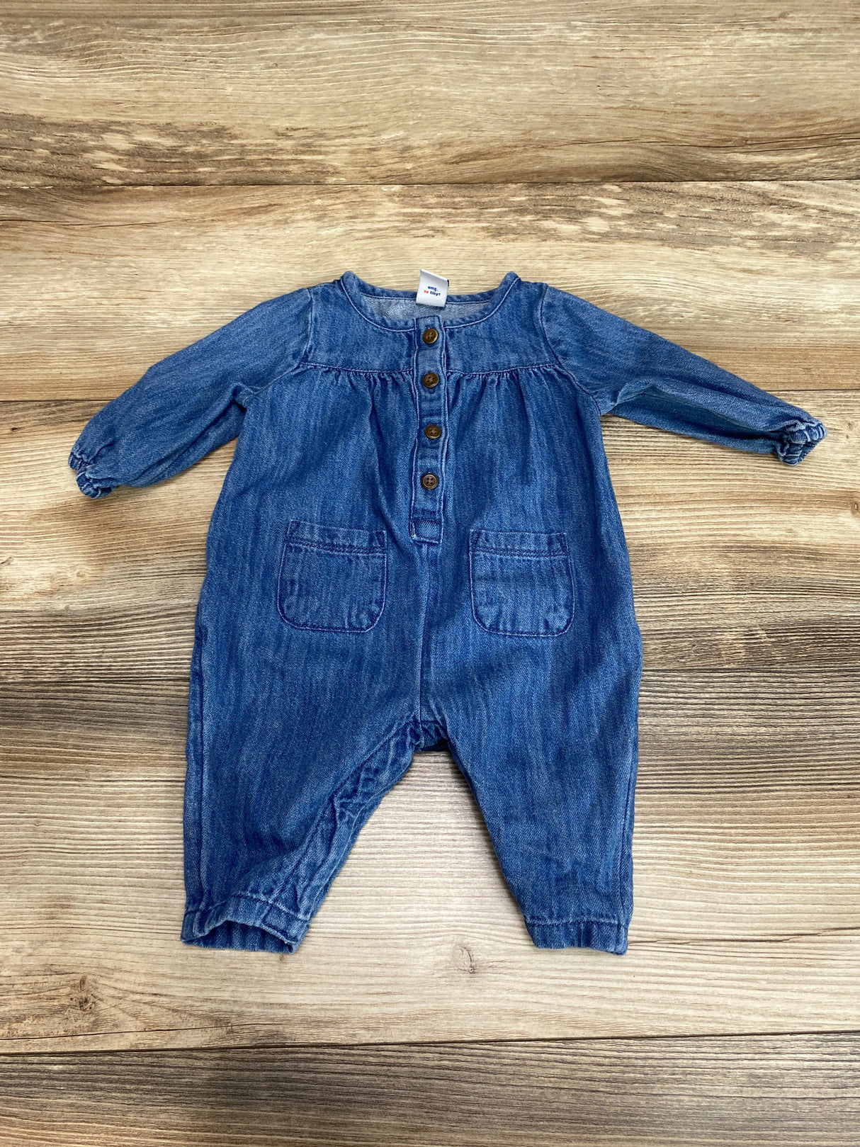 Old Navy Chambray Jumpsuit Blue sz 0-3m