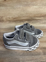 Vans Old Skool V Reflective Sidestripe Sneakers Grey sz 5c