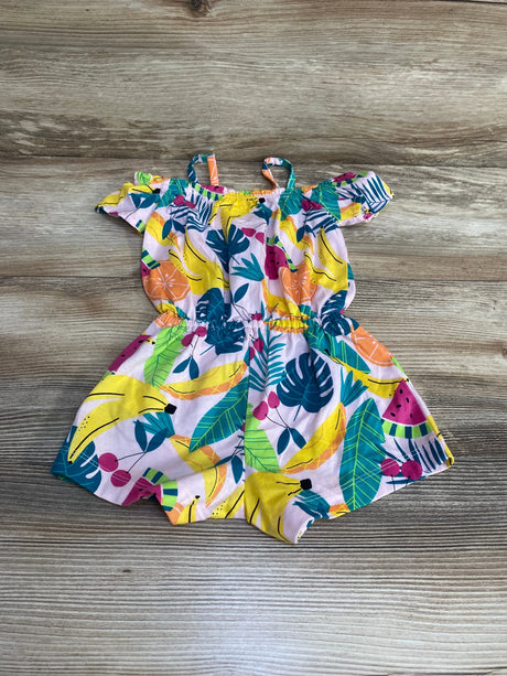 Children's Place Tropical Romper Pink sz 6-9m - Me n Mommy To Be