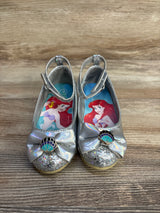 Disney Princess The Little Mermaid Kitten Heels Silver sz 7c