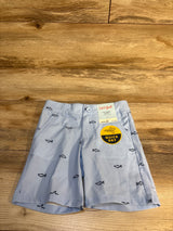 NEW Cat & Jack Shark Print Flat Front Shorts Light Blue sz 5T