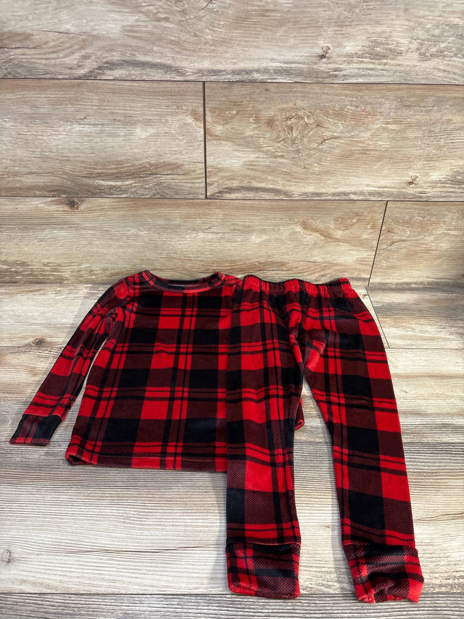 Cat & Jack 2pc Velour Pajama Set Red sz 4T