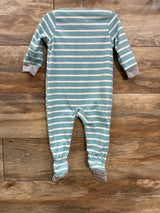 Carter's Striped Blanket Sleeper Blue sz 12m - Me n Mommy To Be