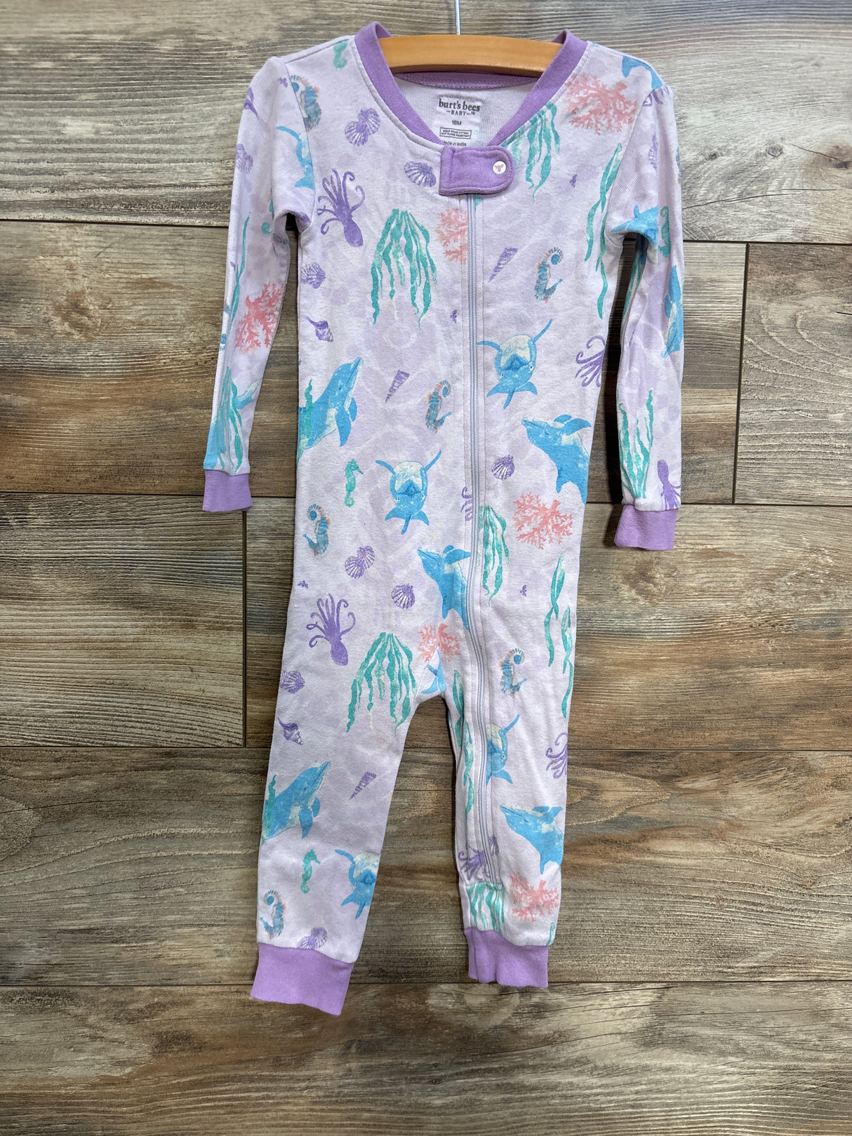 Burt's Bees Ocean Sleeper Purple sz 18m