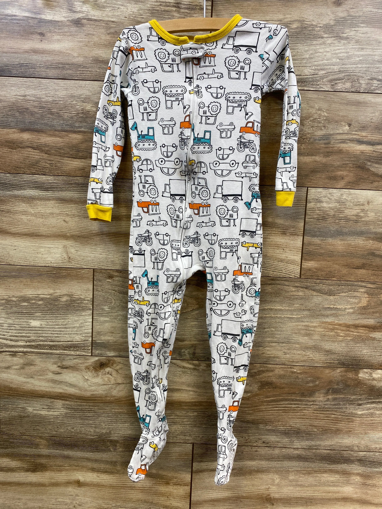 Carter's Construction Sleeper White sz 5T