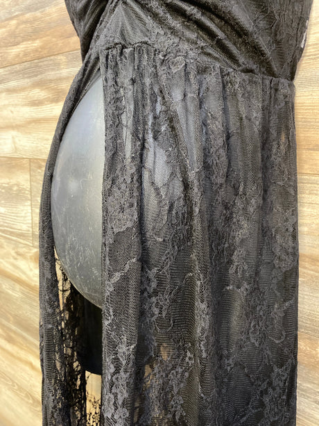Sleeveless Lace Photoshoot Maternity Gown Black sz Small - Me n Mommy To Be