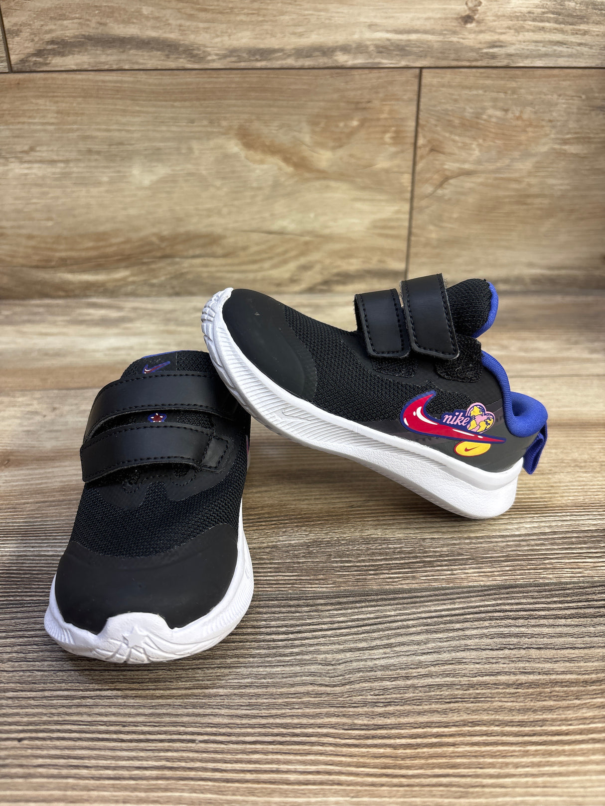 Nike Star Runner TD 'Black Pink Rise' Sneakers sz 6c