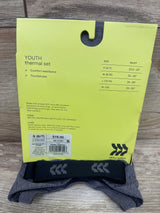 NEW All In Motion 2pc Youth Thermal Set Grey sz S (6-7)