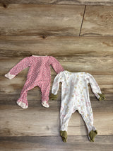 Cloud Island 2pk Spotted Sleeper Set Pink sz Newborn