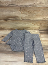 Carter's 2pc Skirted Waffle Knit Bodysuit & Pants Set Grey sz 18