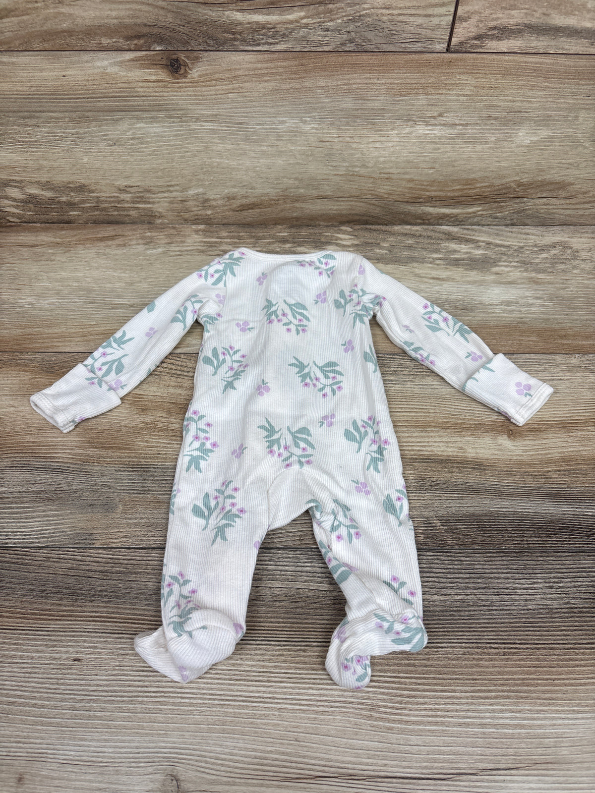 Carter's Ribbed Sleeper White sz Newborn