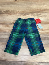 NEW Wondershop Plaid Fleece Pajama Pants Blue sz 12m