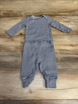 Just One You 2pc Striped Bodysuit & Pants Set Blue sz 3m