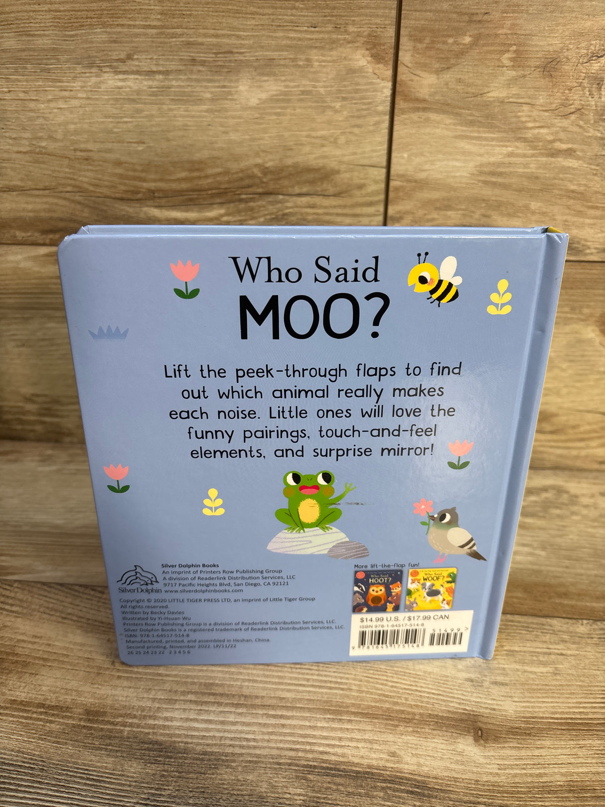 Who Said Moo?: A Life-the-Flap Touch-and-Feel Board Book