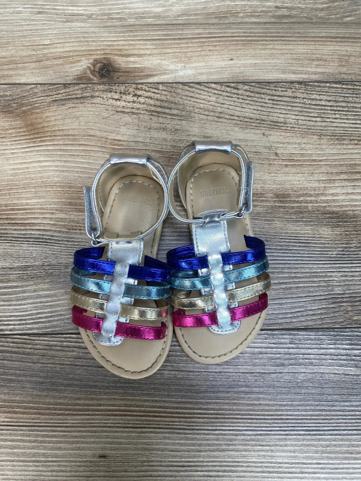 Gymboree Sliver Gladiator Sandals sz 5c - Me 'n Mommy To Be