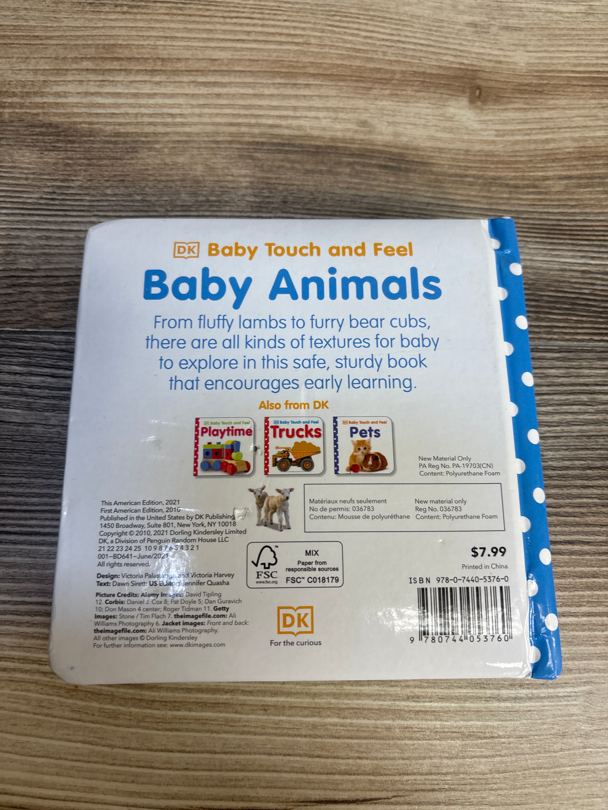 DK Touch and Feel Baby Animals Board Book