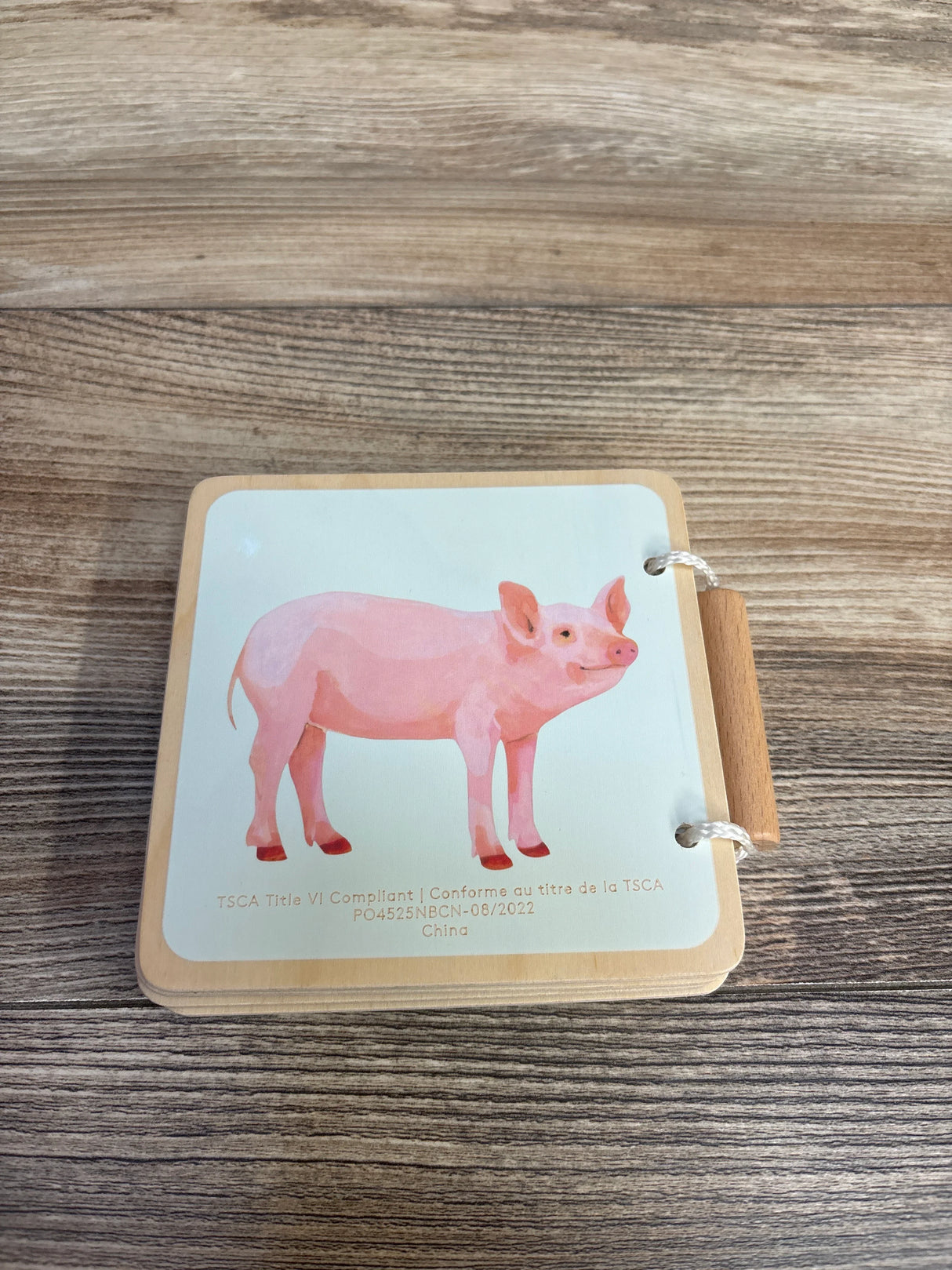 Lovevery Farm Animals Wooden Book