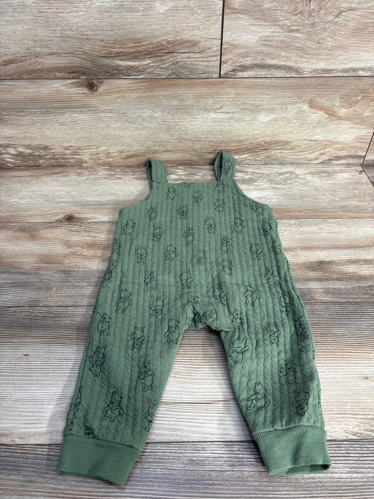 Disney Baby Winnie The Pooh Overalls Green sz 18m