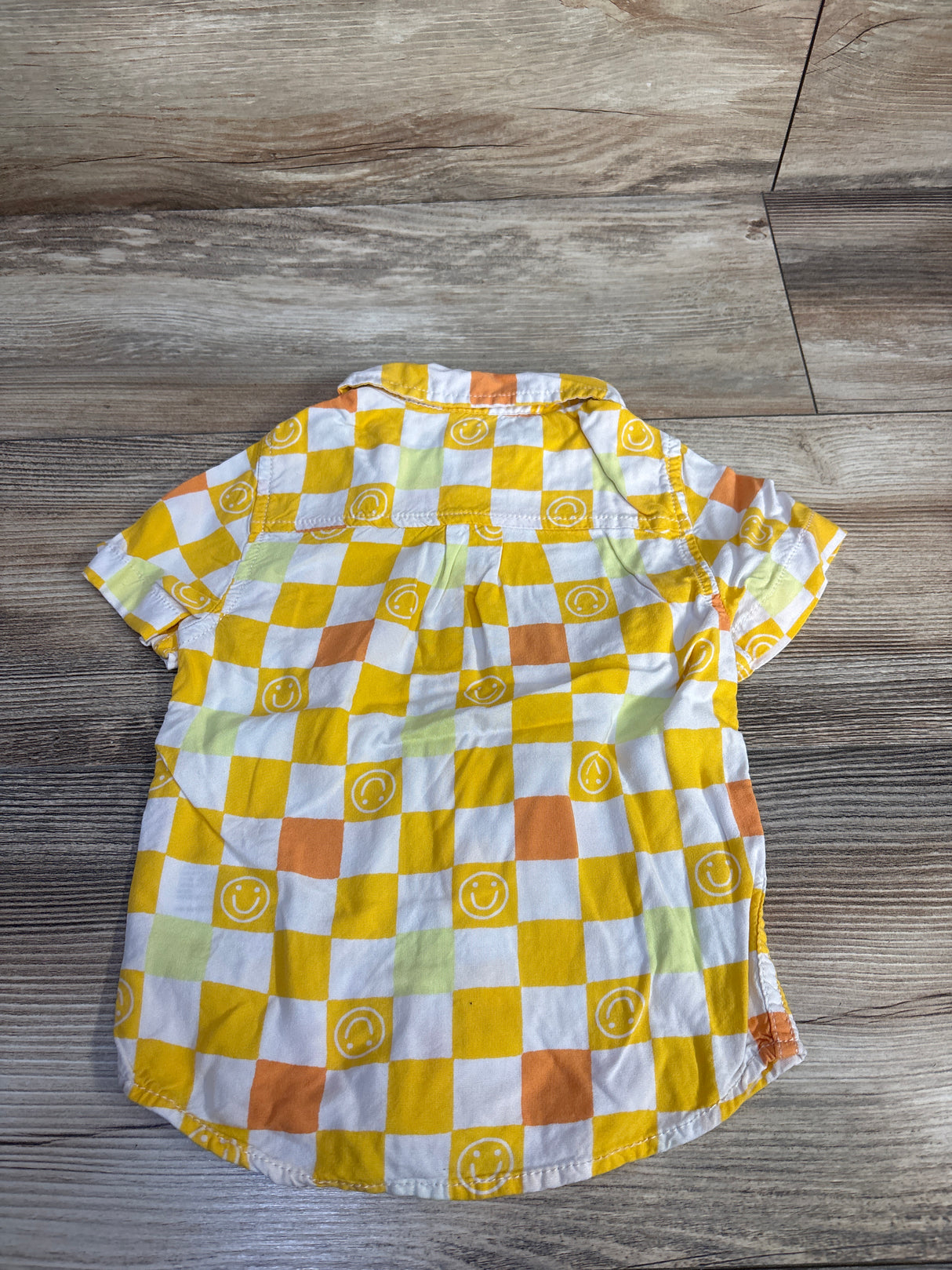 Cat & Jack Button Up Shirt Yellow sz 18m