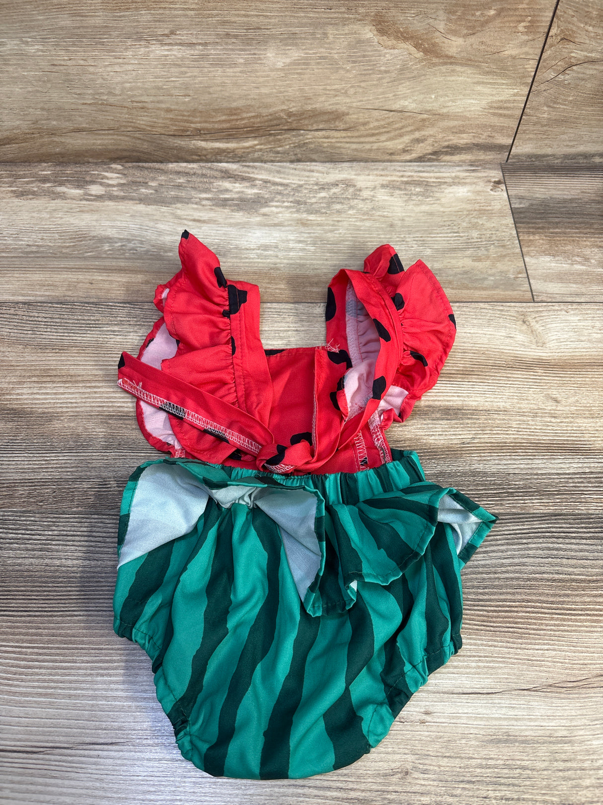 Goano Watermelon Bubble Romper Red sz 6-12m