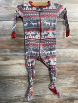 Children's Place Fair Isle Sleeper Grey sz 9-12m