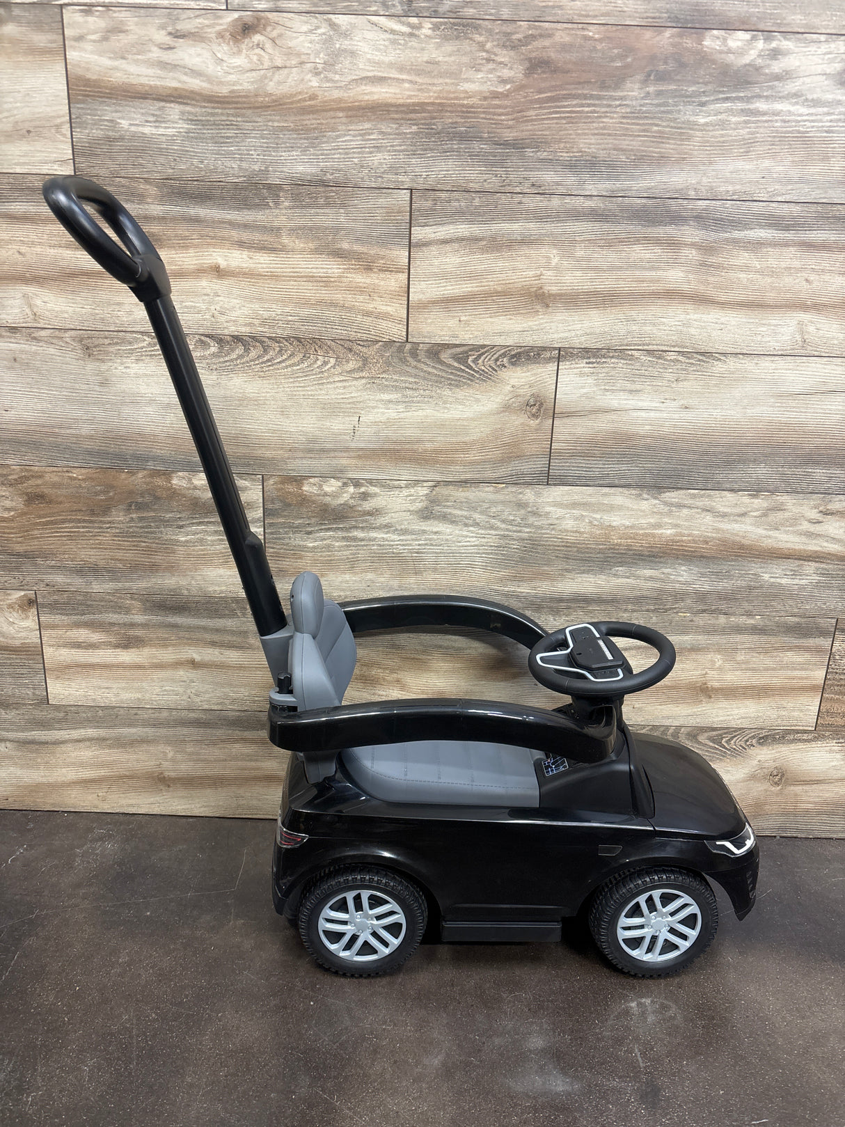 Olakids Land Rover 3-in-1 Discovery Push Car Ride-On Black