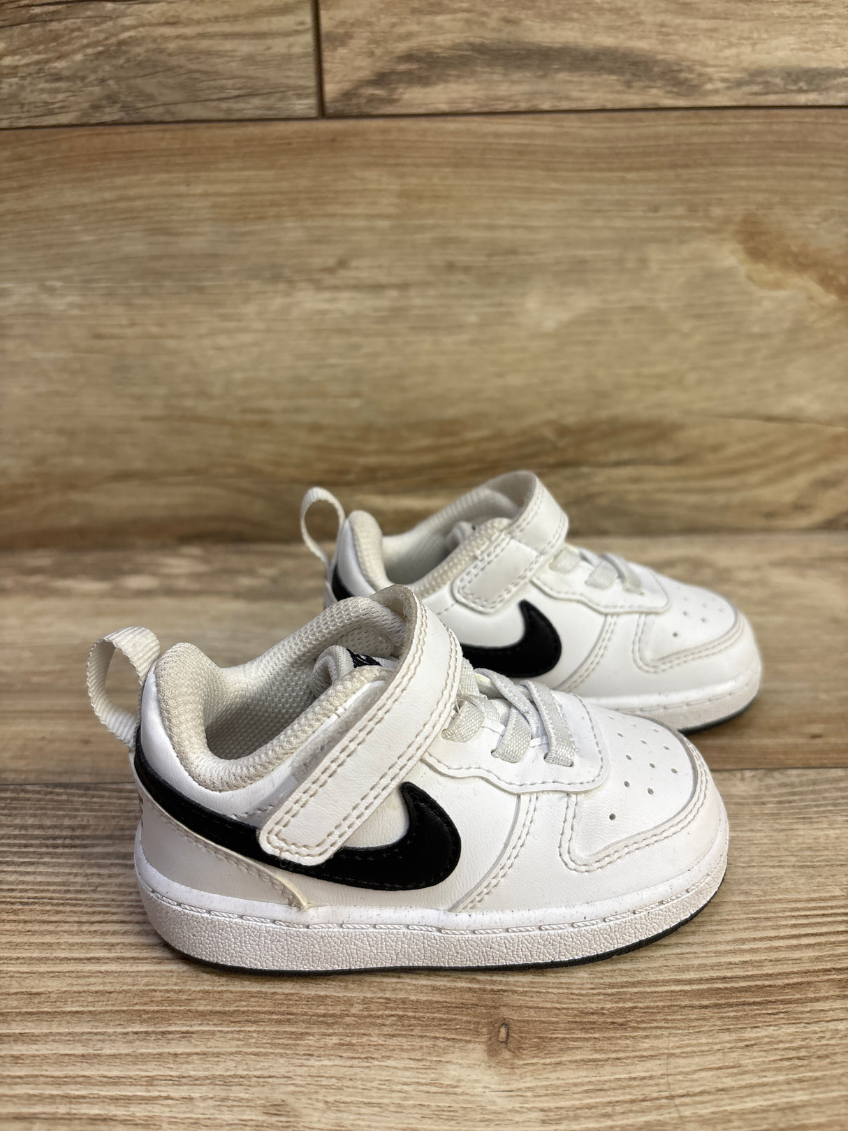 Nike Court Borough Low Recraft 'White Black' Sneakers sz 5c