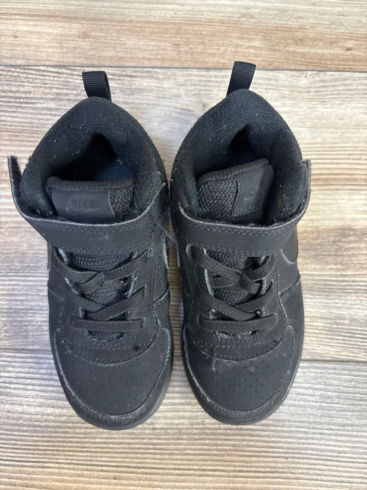 Nike Court Borough Mid TD 'Triple Black' Sneakers sz 9c*