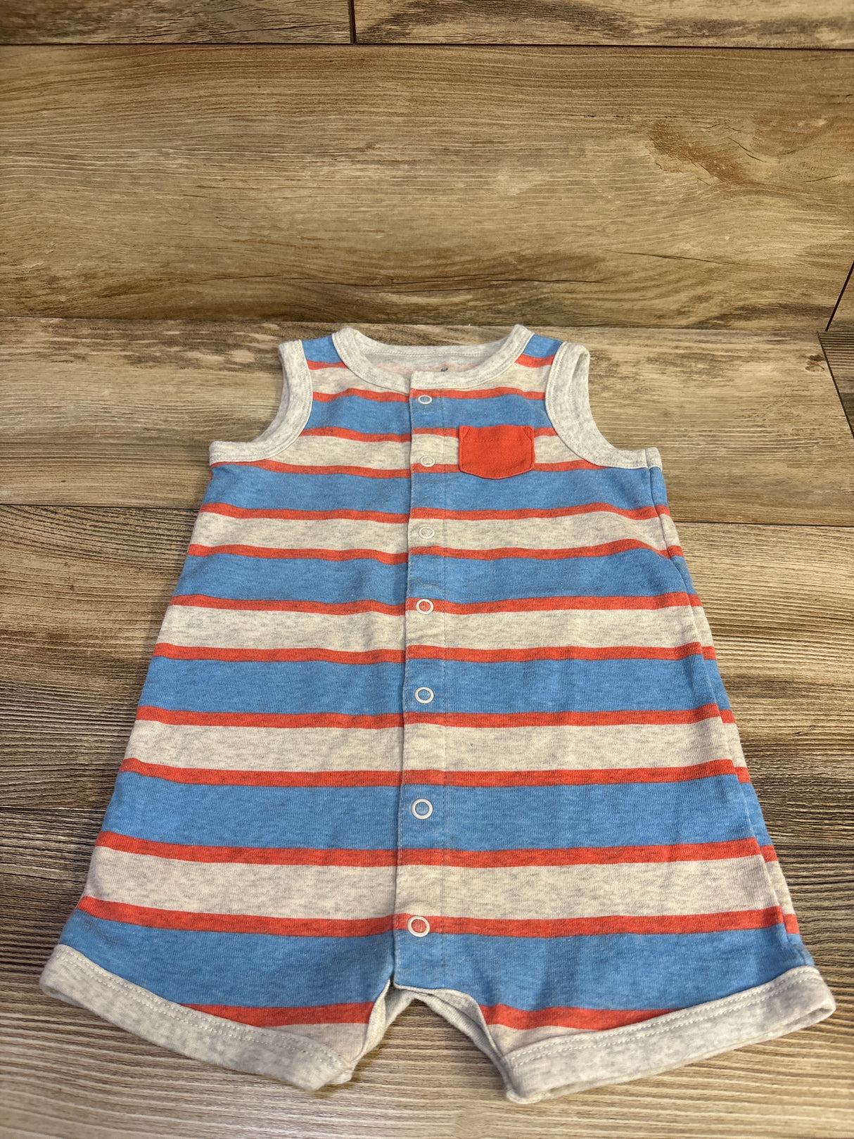 Carter's Striped Tank Romper Grey sz 18m