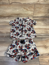 Nintendo Mario Kart 2pc Coat Style Pajama Set Beige sz 2T
