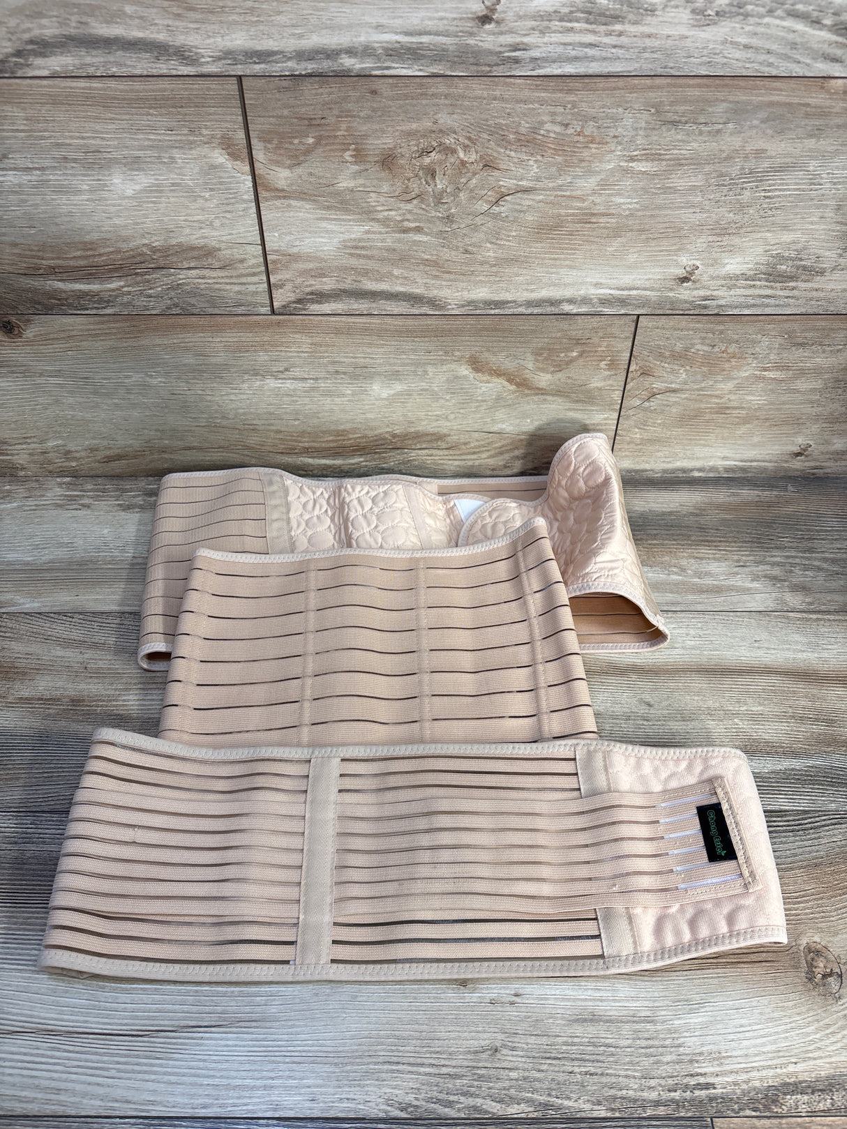 ChongErfei 3-in-1 Postpartum Support Recovery Belt, Beige sz Large