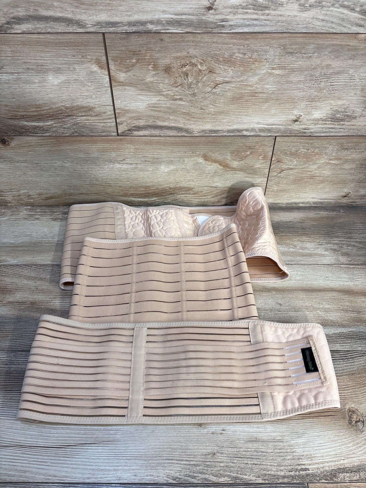 ChongErfei 3-in-1 Postpartum Support Recovery Belt, Beige sz Large