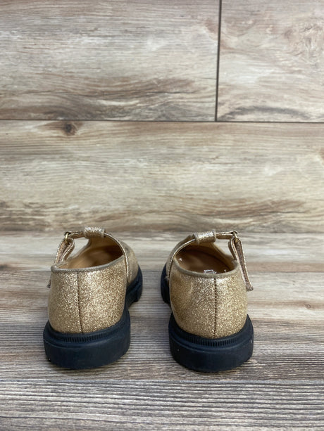 Cat & Jack T-Strap Glitter Sandals Tan sz 9c - Me n Mommy To Be
