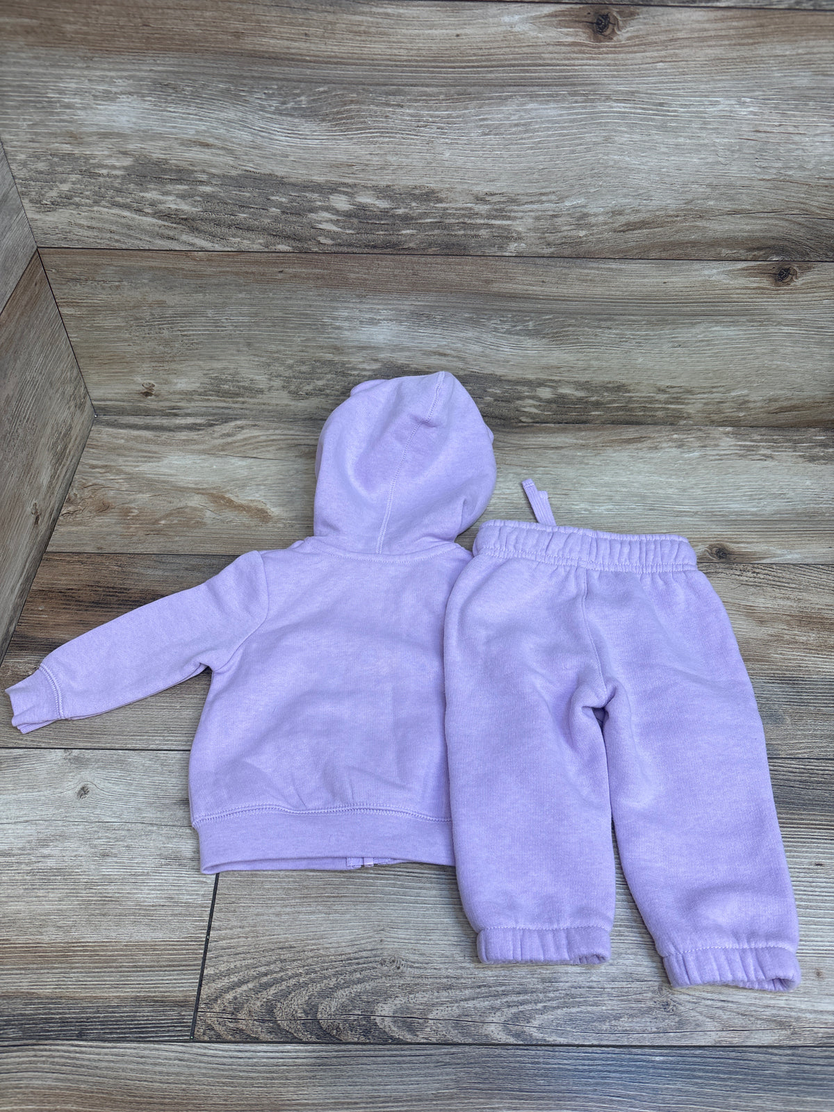 Okie Dokie 2pc Zip-Up Jacket & Joggers Set Purple sz 6m