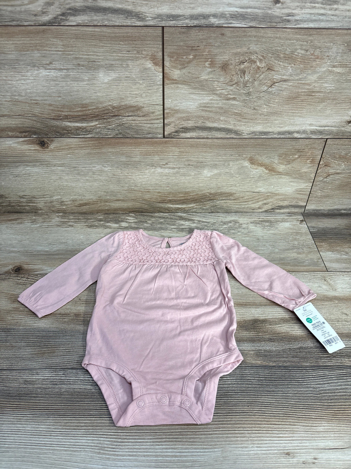 NEW Carter's Floral Long Sleeve Bodysuit Pink sz 9m
