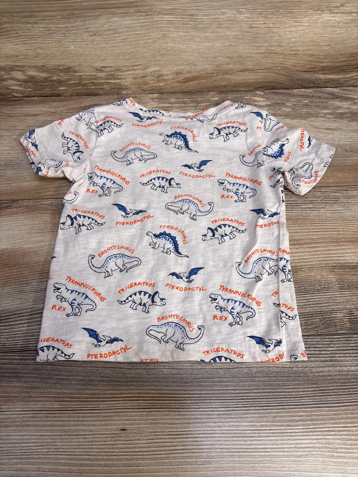 Craft + Flow Dinosaur Pocket Shirt Oatmeal sz 2T