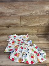 NEW Bluey 2pc Bluey Strawberry Top & Skort Set White sz 5T
