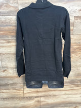 NWOT Gap Maternity CashSoft Polo Sweater Black sz Small