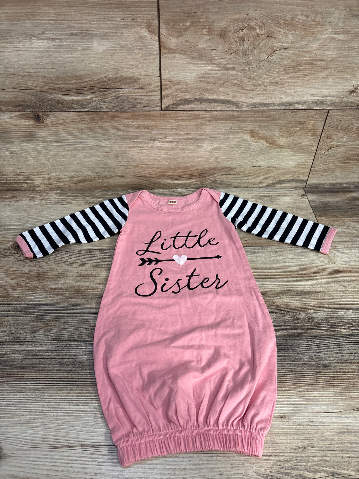 'Little Sister' Sleep Gown Pink sz 6-9m