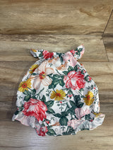 Floral Bubble Romper White sz 12m