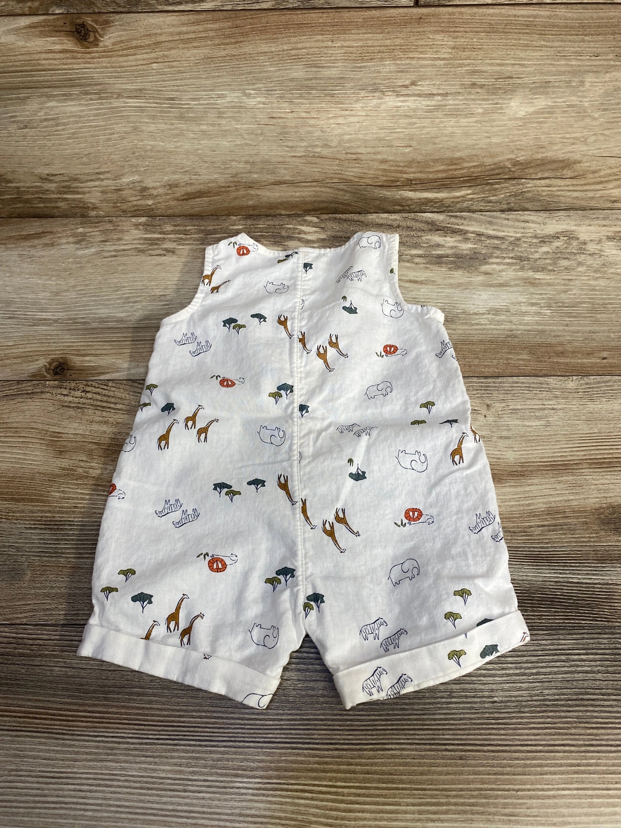 Just One You Animal Print Romper White sz 3m