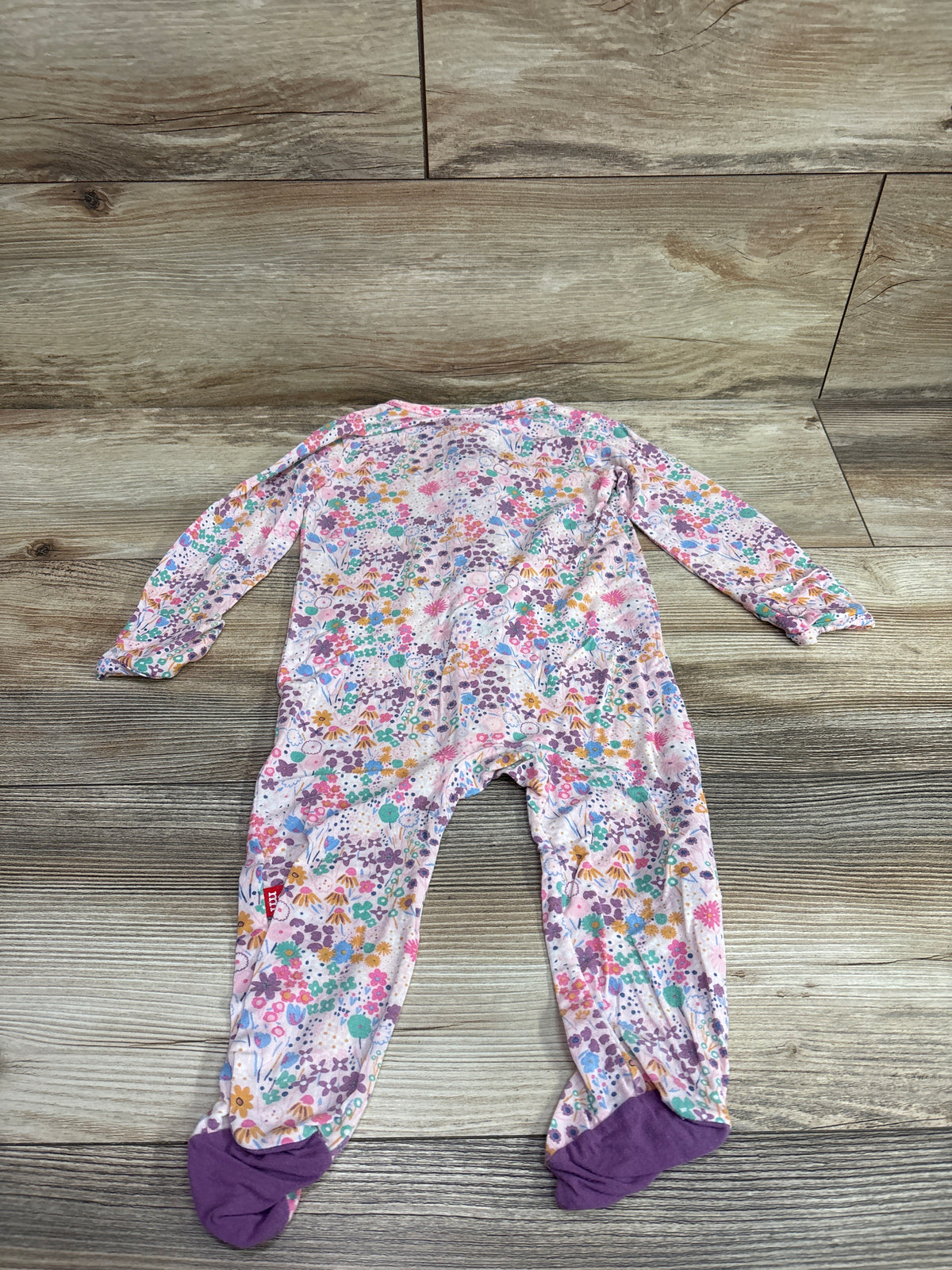 Magnetic Me 'Bunny Blossom' Modal Footie Pink sz 3-6m