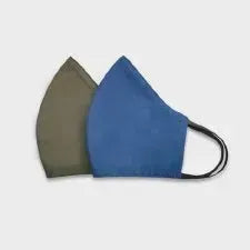 NEW Cat & Jack Kids Masks, 2pk- Olive & Blue OS