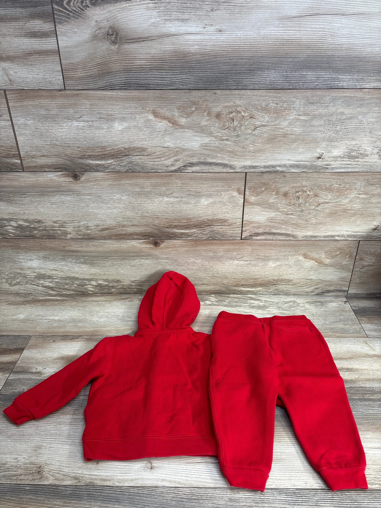 Ralph Lauren Hoodie & Joggers 2pc Set Red sz 24m