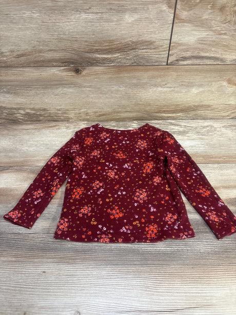 Old Navy Floral Thermal Shirt Red sz 4T - Me n Mommy To Be