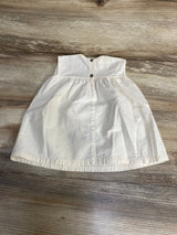 Embroidered Sleeveless Dress Cream sz 12m